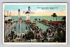 Miami Beach FL-Florida, Miami Beach Casino, Antique, Vintage c1928 Postcard picture
