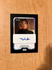 2023 Topps Star Wars - Ming-Na Wen - Black Border Auto #d 25/75 FENNEC SHAND picture