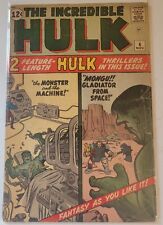 Incredible Hulk #4 1962 Origin Of The Hulk picture