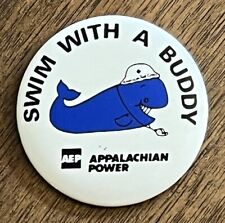 Vintage Appalachian Power AEP Swim With A Buddy Pin picture
