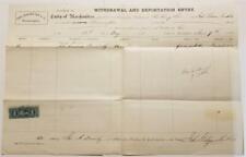 Civil War Era 1866 John Gibson Whisky Philadelphia Port Customs Export Form picture