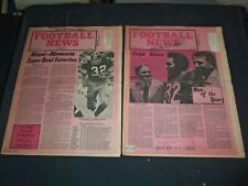 1973-1974 FOOTBALL NEWS NEWSPAPER - LOT OF 2 - NP 3514 picture