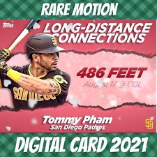 2021 Topps Colorful 21 Tommy Pham Long Distance Connection Pink Motion Digital Card picture