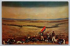 Diorama of Custers Last Stand Custer Battlefield Museum MT Postcard picture