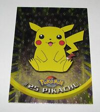 Topps 1999 Pokemon TV Series 1 Foil PIKACHU #25 Base Holo RARE  picture