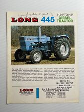 Long 445 Diesel Tractor Sales Brochure *1973* (Showroom Sales Sheet) picture