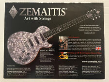 Tony Zemaitis Guitars Magazine Print Ad Art with Strings TerZetto S22 ST 3S picture