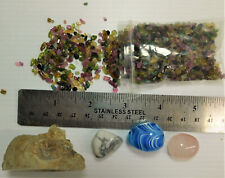 Lot of 5 Different Stone  Items Rose Quartz, Murano Glass and More picture
