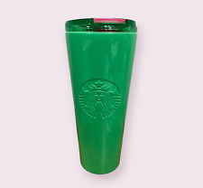 Starbucks Green St Patrick's Day Stainless Steel 24oz Metal Tumbler Cold Cup New picture