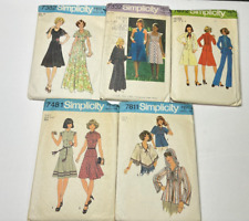Lot Of  5 ~Vintage Patterns Simplicity 1976 #7382~ 7332~ 7672~ 7811~ 7481 picture