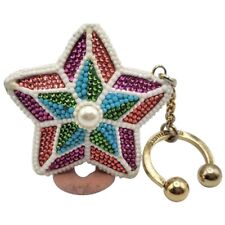Vintage Judith Leiber Rare Jewel Encrusted Star Key Chain (A2641) picture