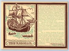 c1950's The Arbella Sailship Historicards Virginia Grilley Salem MA Postcard picture