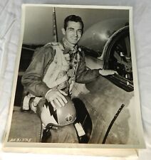 Vintage 1953 US Air Force Press Photo - Jet Ace ties Mig Destruction Record picture