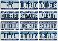 LONG ISLAND, BUFFALO, ROCHESTER, ALBANY NEW YORK Cities License Plate 12-PACK picture