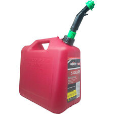 Briggs & Stratton Gas Can, 5 Gallon Red Gas Can with Smart Fill Gas Can Spout. picture