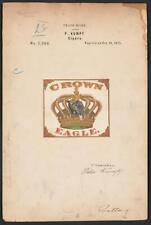 Photo:[[Trademark registration by P. Kumpf for Crown Eagle. brand Cigars]] picture