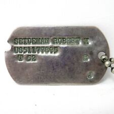 Genuine 1952 Korean War Dog Tag of Enlisted Draftee Jewish Soldier T 52 B J picture