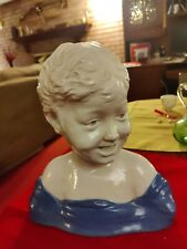  CANTAGALLI GLAZED TERRACOTTA BUST OF A YOUNG GIRL Excellent Condition  picture
