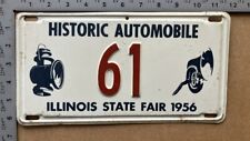 1956 Illinois historic automobile license plate 61 Ford Chevy Dodge 16470 picture