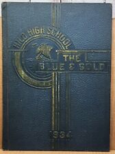 Hilo High School 1934 Yearbook Annual The Blue and Gold Football Baseball picture