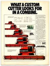 1970s Massey-Ferguson Combines - Original Print Advertisement (8in X 11in) picture