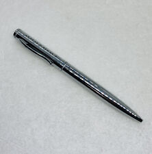 Vintage Solid Metal Steel Ballpoint Pen “A Sense Of Place” Silver Chrome 10 picture