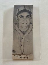 Clyde Kluttz Boston Braves 1942 Sporting News Baseball Panel RARE picture