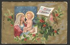 USA - Old Christmas greetings postcard - 1908.  (30) picture