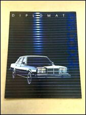 1988 Dodge Diplomat Salon Original Car Sales Brochure picture