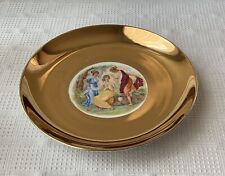 VTG H&C Porcelain Victorian-style Plate With Gold Embellishment, 9 5/8” W, Czeck picture