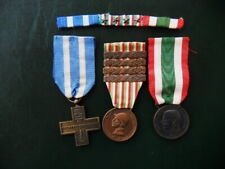 1915/18 Italy Military rare SET 3 medals WWI & Unità di Italia original ribbon picture
