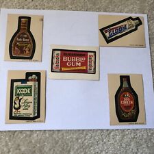 1973 Topps Wacky Packages 2nd Second Series Lot Of 5 White Backs. PLEASE READ picture