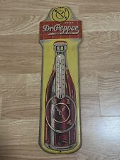 Vintage Dr. Pepper Advertising Thermometer Sign Original Mid 1930’s picture