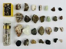 Vintage Mixed Rocks, Fossils & Minerals Specimens Lot (1950’s) picture