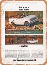METAL SIGN - 1965 International Scout How to Get to a Fish Dinner. Anytime picture