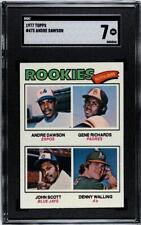 1977 TOPPS BASEBALL ANDRE DAWSON ROOKIE CARD #473 SGC 7 NM picture
