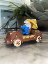 1982 Peyo ERTL Redwood Smurf-About Car Die Cast Loose Vintage picture