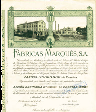 Fabricas Marques, S. A. - Stock Certificate - Foreign Stocks picture