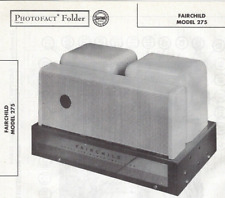 1957 FAIRCHILD 275 TUBE Amp Audio AMPLIFIER Photofact MANUAL Schematic Sams picture