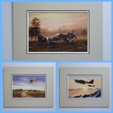 Aviation Aircraft Art Mounted Prints MULTI by Stephen Brown Tempest SE5a Me262A picture
