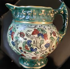 Antique D.F. Haynes Co Baltimore MD pottery Porcelain Floral Design Pitcher picture