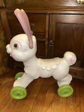 1960 Childs Riding Bunny. Empire Blow Mold. 22” Tall, 16” Long. All Original. picture