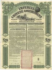 Imperial Chinese Government 20 Gold Loan of 1908 Bond - 5,000,000 Capitalization picture