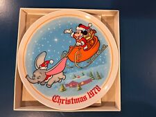 Rare 1978 Walt Disney Christmas Plate featuring Mickey Mouse and Dumbo  picture