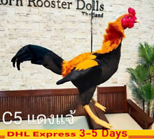 1X Handcraft Rooster Silicone Doll Figurine Exercise Fighter Collectibles C5 picture