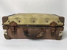 ANTIQUE WILLIAM BAL CORPORATION LEATHER TOOL BOX LATE 1800S/EARLY 1900S picture