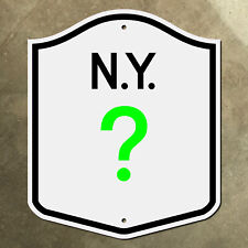 CUSTOM New York state route highway marker road sign shield 1951 NYC Buffalo picture