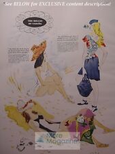 RARE Esquire 1943 Article The BELLES of VERTES, art by MARCEL VERTES WWII Era picture