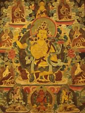Wonderful Large Tibet Tibetan Old Buddhist Thangka Tangka Manjusri Bodhisattva picture