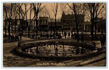 c1910's City Park Pond Trees Scene Paola Kansas KS Unposted Vintage Postcard picture